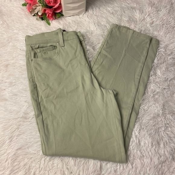 Gloria Vanderbilt green slim straight jeans size 6 - Picture 1 of 10